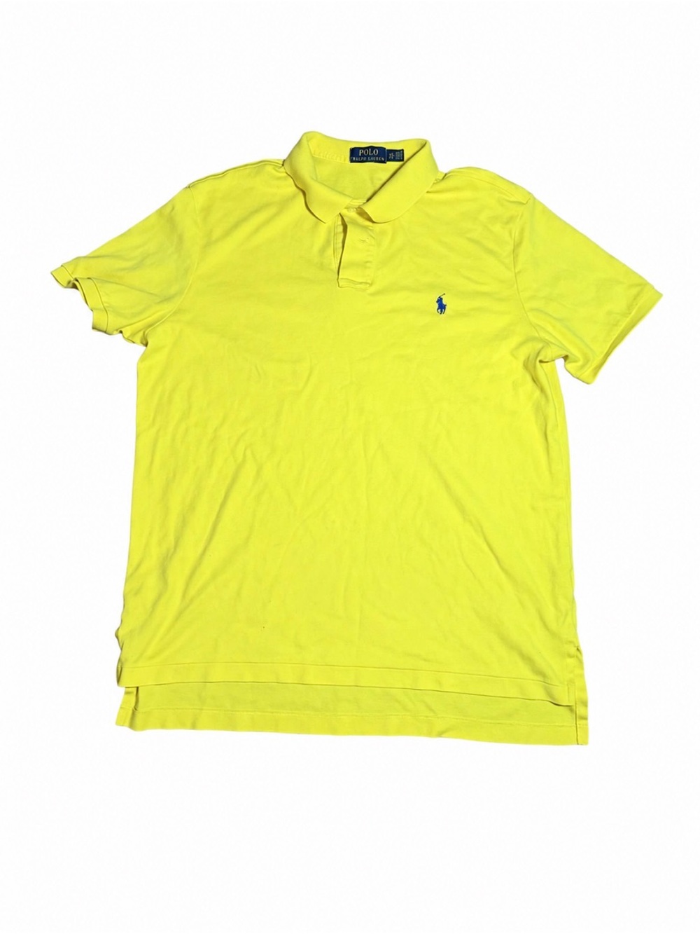 Ralph Lauren Men’s Bright Yellow Polo with Navy Pony
